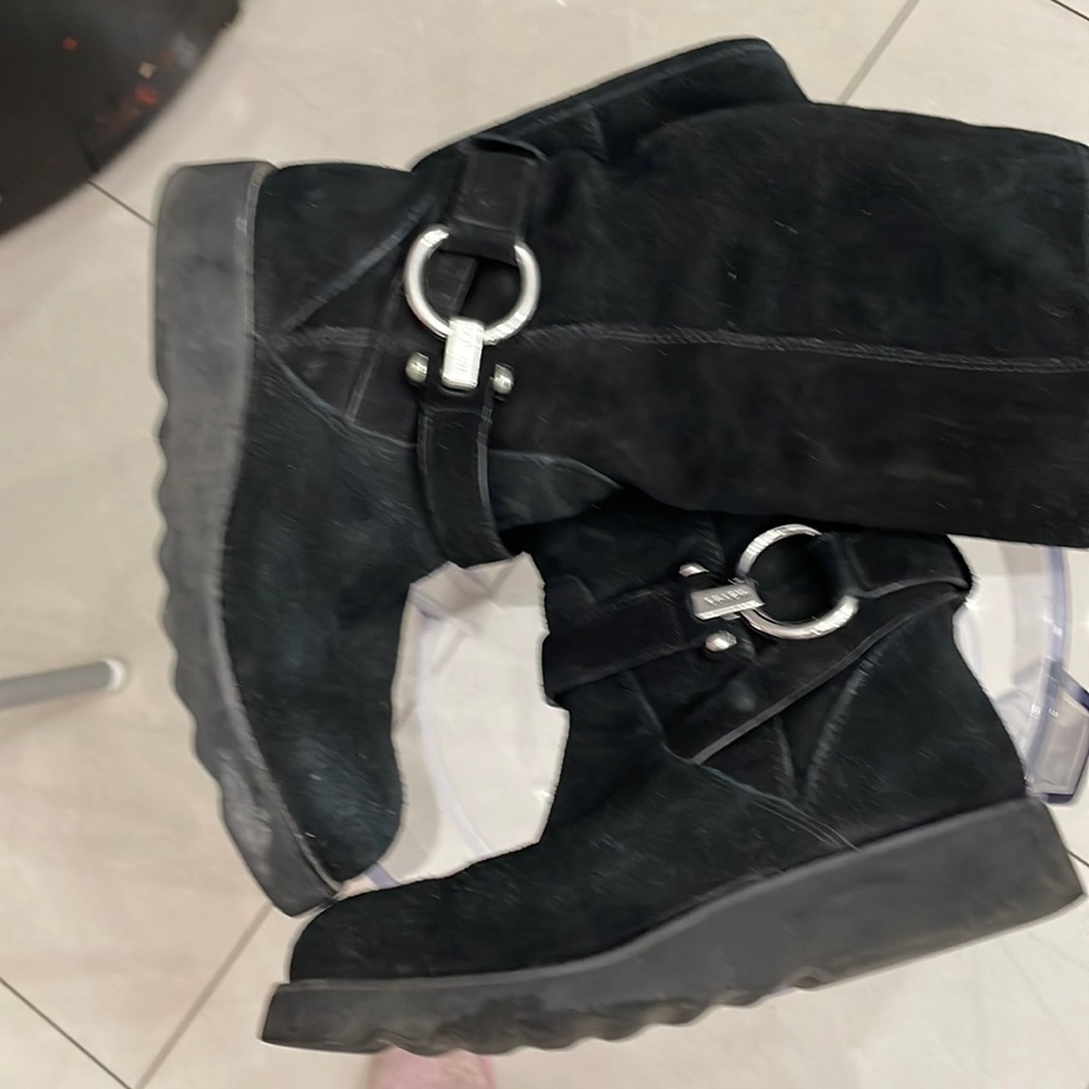 Coach fur lined winter boots